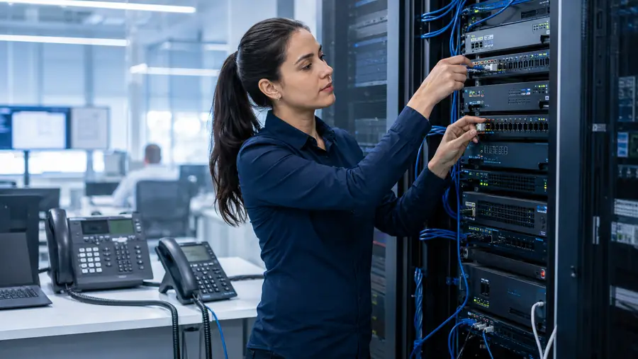 Conmutadores IP y analógicos para empresas